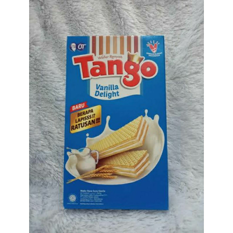 

wafer tango stik box 5 gr @20 pcs (vanila )