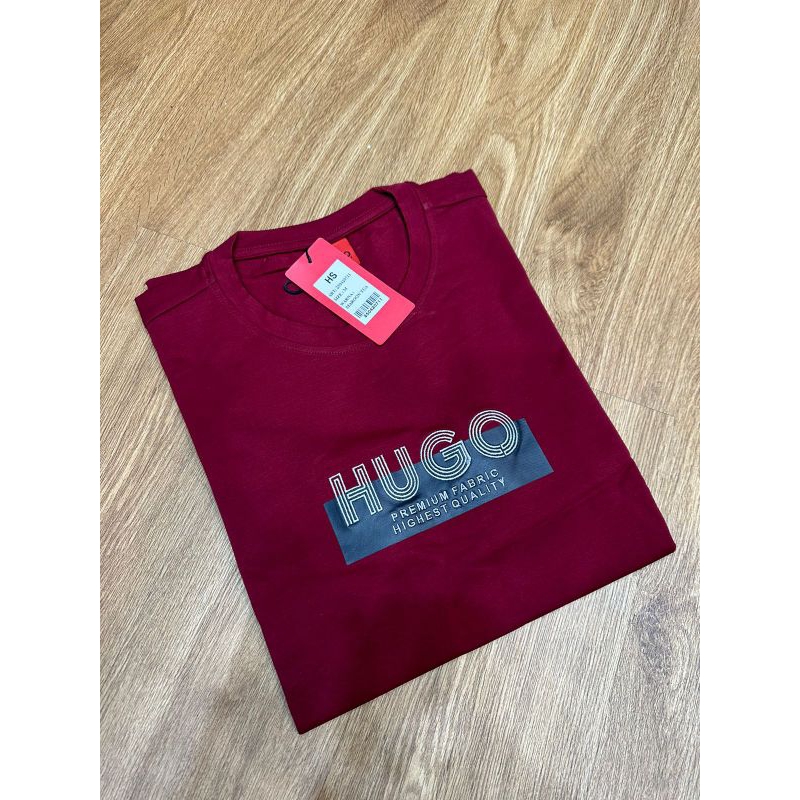 Kaos oblong tebal,HUGO selection,kaos pria,kaos distro,original,t-shirt pria