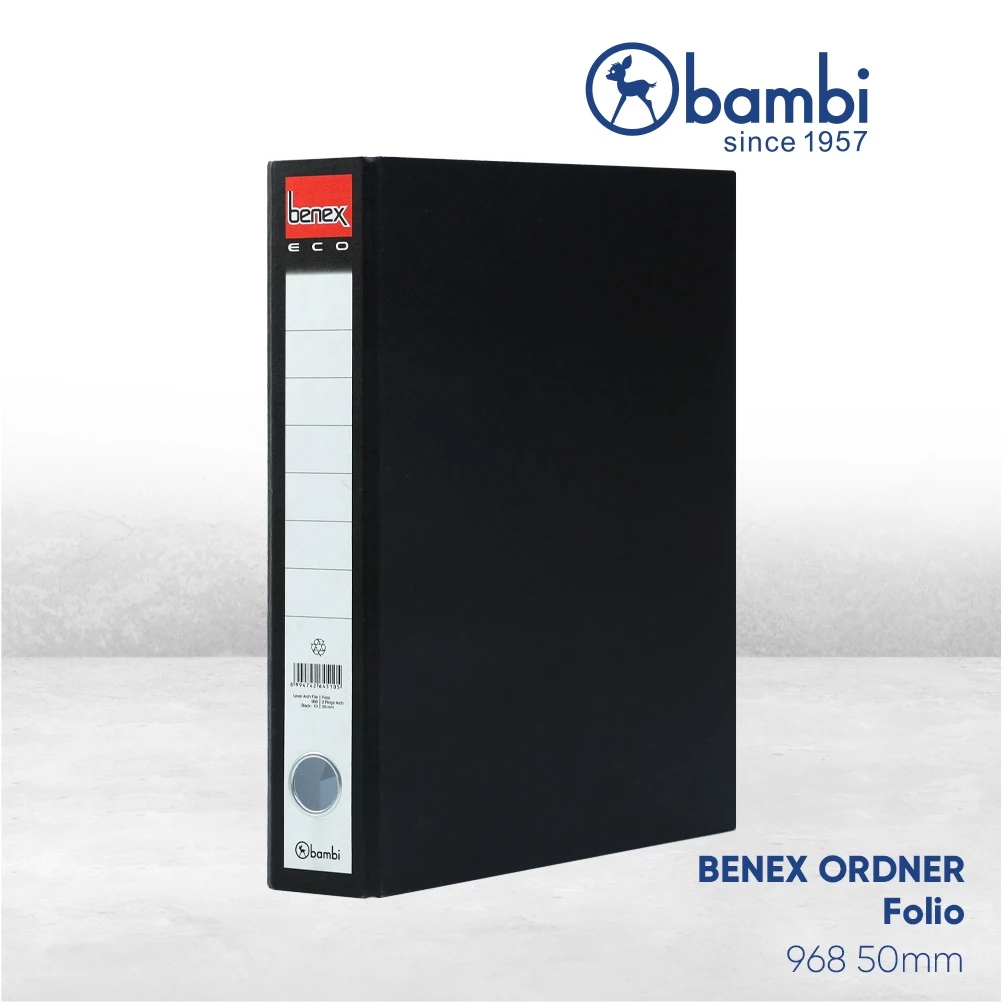 

Benex Eco Ordner Folio JUMBO SIZE 50 mm Paper Lever Arch File Folio kode 968