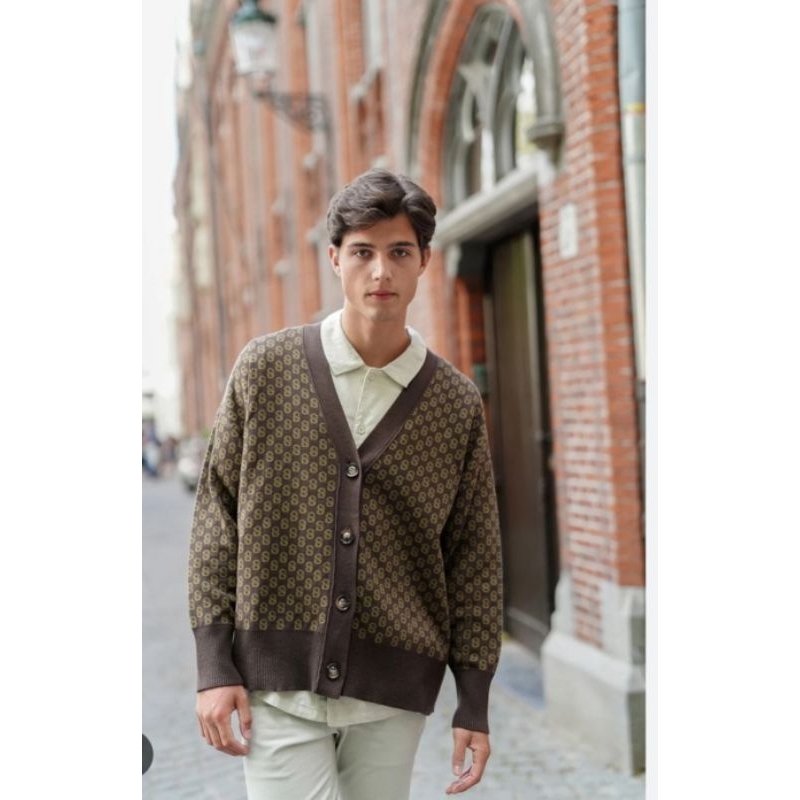 buttonscarves(Monogram Cardigan)