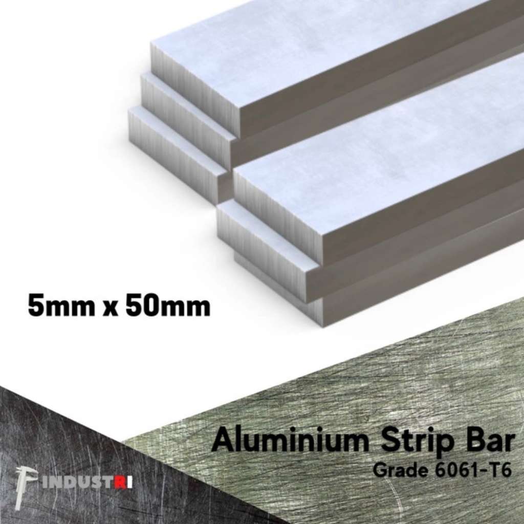 Plat Strip Alumunium 5mm x 50mm | Plat Aluminium dural 6061