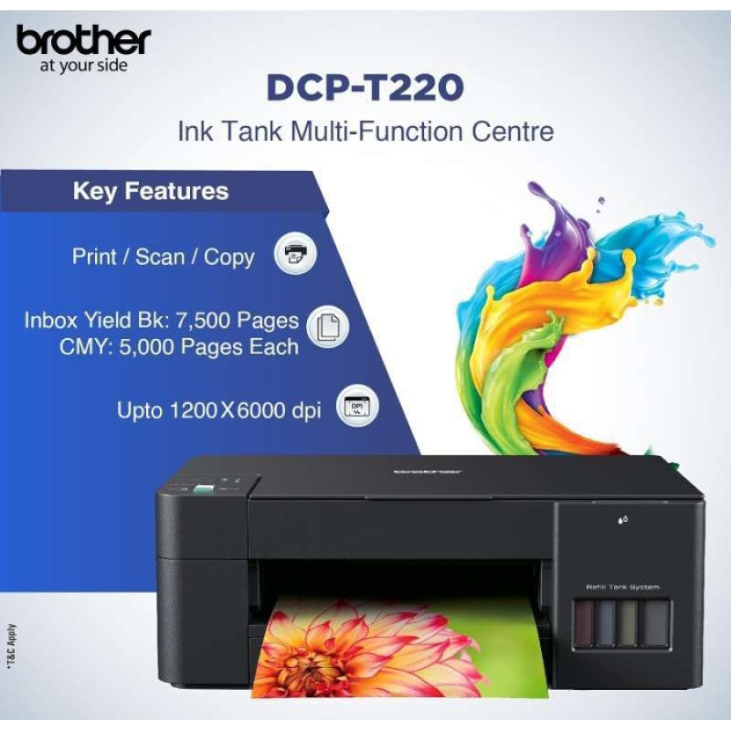 brother dcp t220 printer ink tank colour multifungsi printer cetak fotocopy