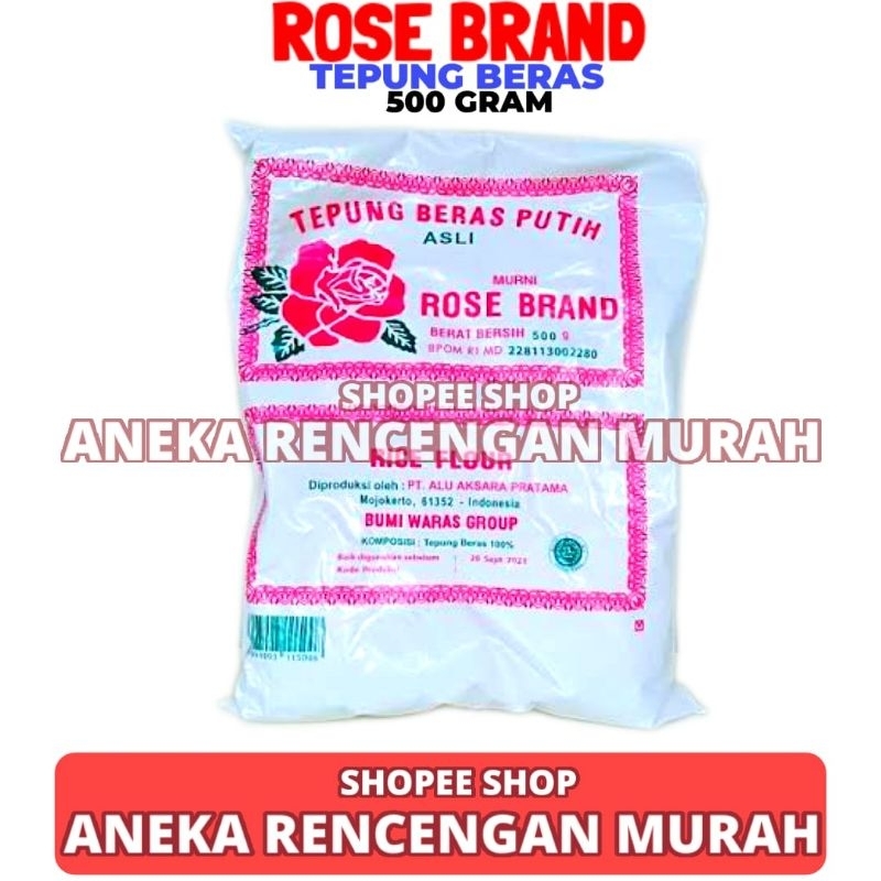 

Rose Brand Tepung Beras Kemasan 500 Gram