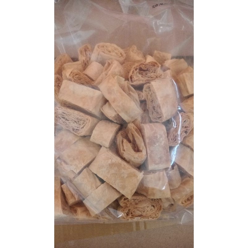 

IKAHU 500 gr/Ikan Asin Kulit Tahu/Vegan/Vegetarian/Asin