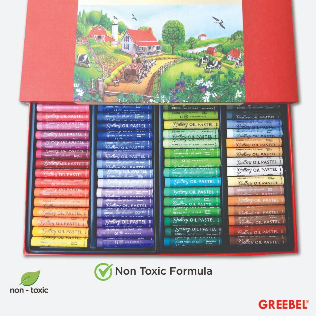 

mg GREEBEL Crayon Krayon Artist 72 Warna / Artist Oil Pastel 72 / Crayon Greebel