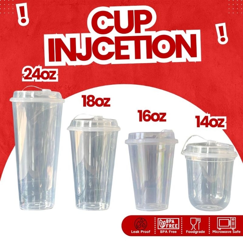 Thinwall Cup Injection Oval 380ml 12oz & 500ml 16oz / 700ml 24oz Datar / PP Cup Injection Reusable T