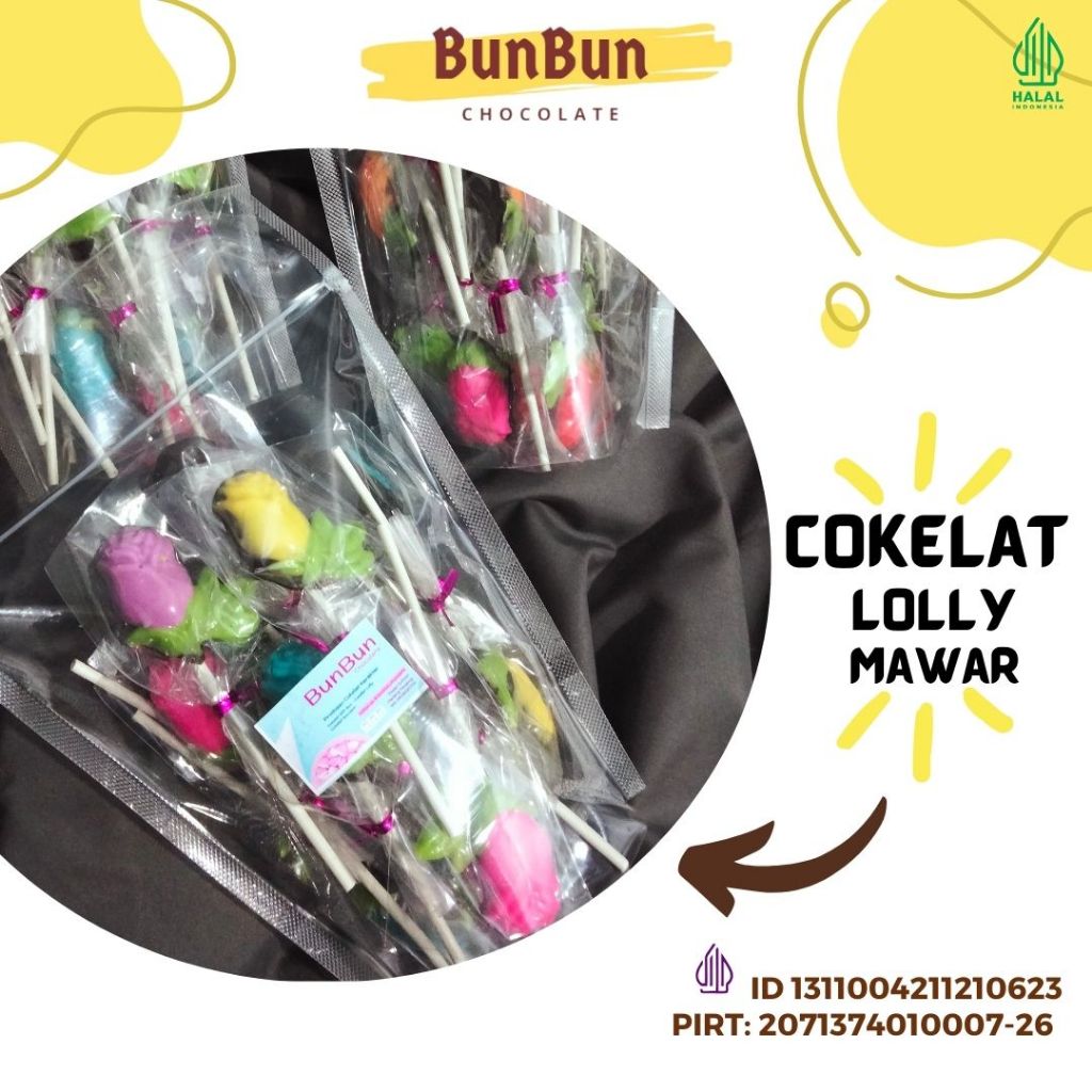 

PROMO Cokelat Stik Lolly Mawar / cokelat mawar / cokelat lolly / cokelat bunga / bunga cokelat / kado cokelat / best seller / bunga / cokelat kado / homemade / halal
