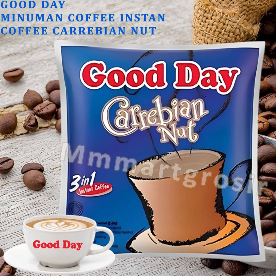 

Good Day 3in1 / Minuman Coffee Instan / Coffe Carrebian Nut / 1000gr