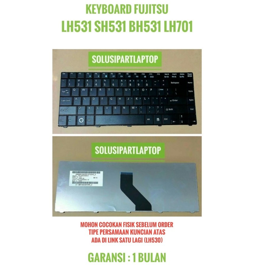Keyboard Fujitsu LH531 BH531 LH701 SH531