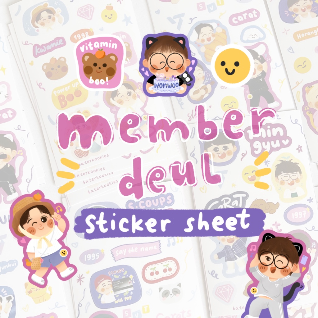 

Memberdeul Seventeen Sticker Sheet