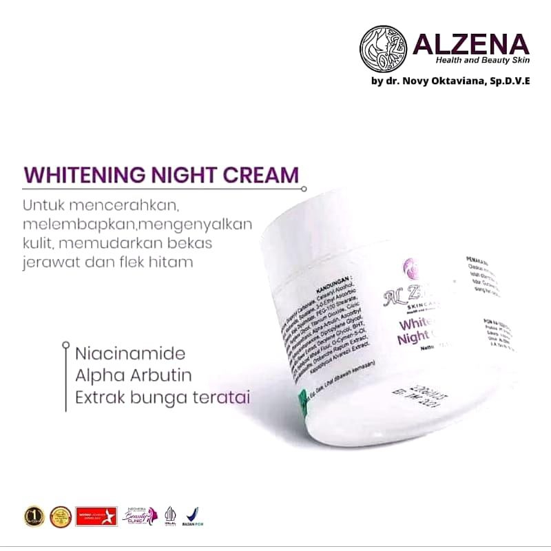 KRIM MALAM  ALZENA SKINCARE HALAL&BPOM 100%ORIGINAL