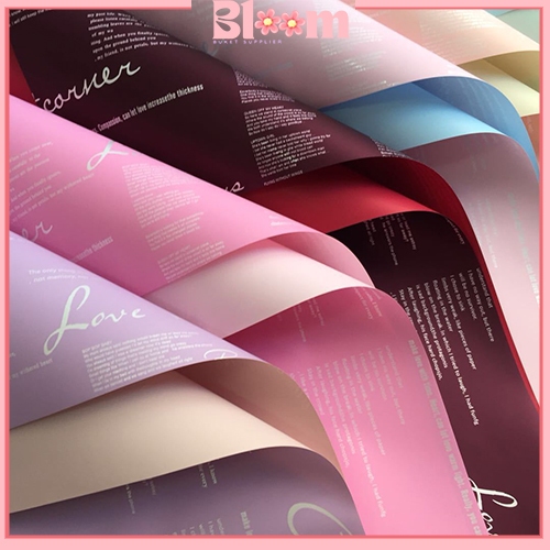 

20 Lembar Kertas Buket 2 warna BiColor Cellophane Flower Wrapping KB6017