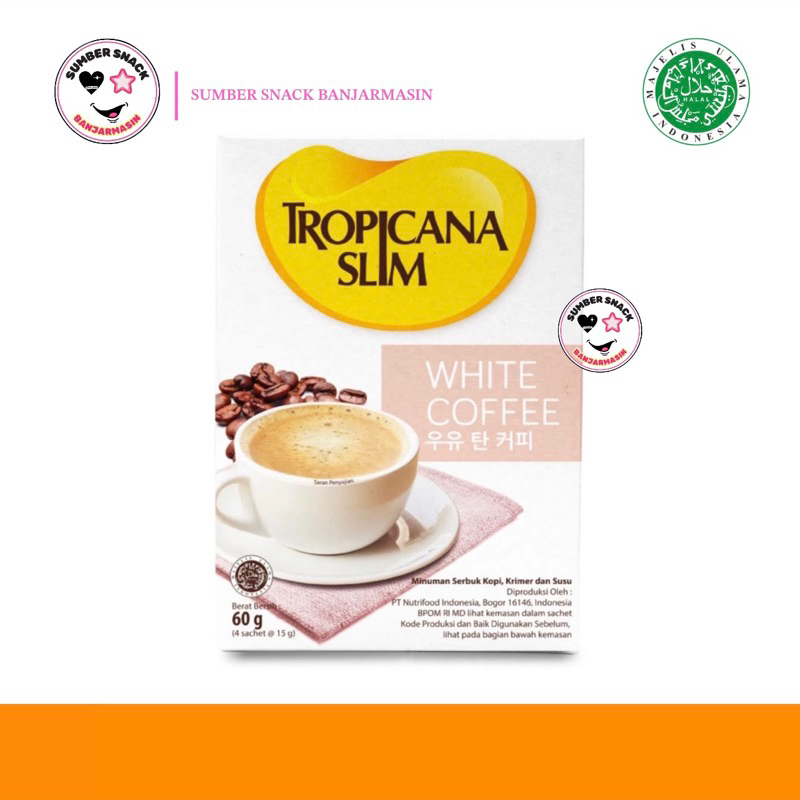 

Tropicana Slim White Coffee (4 Sachet/Box) (60g)