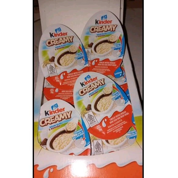 

Kinder Creamy 1 box isi 12pcs