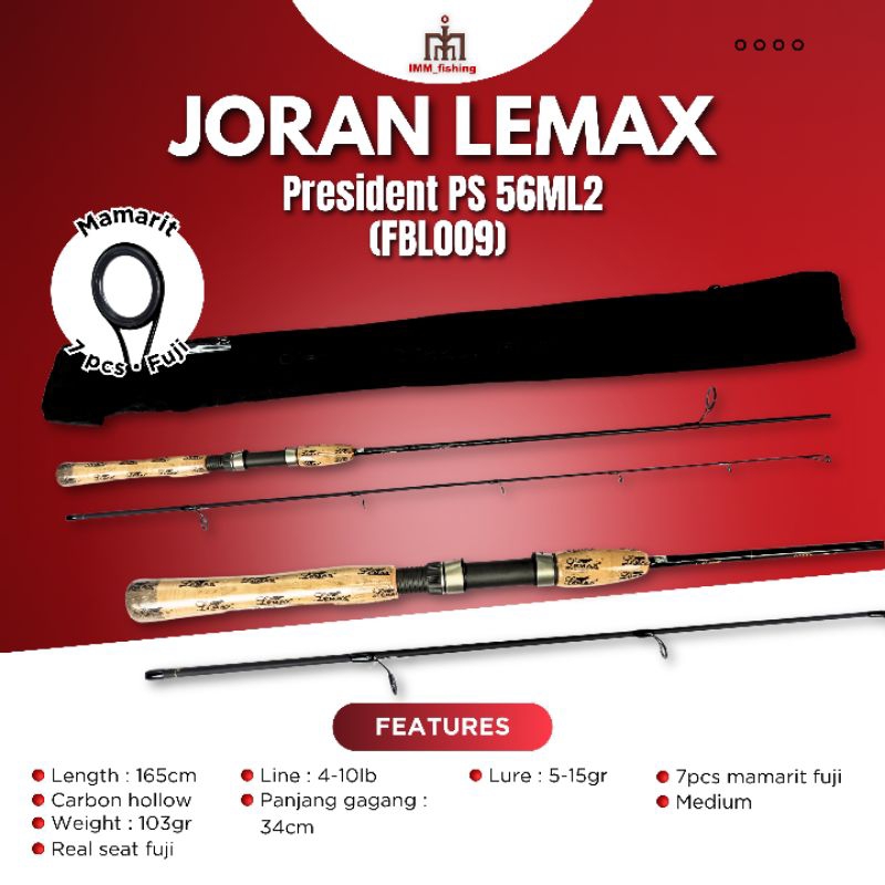 JORAN LEMAX PRESIDENT | Tongkat Pancing | Fishing Rod
