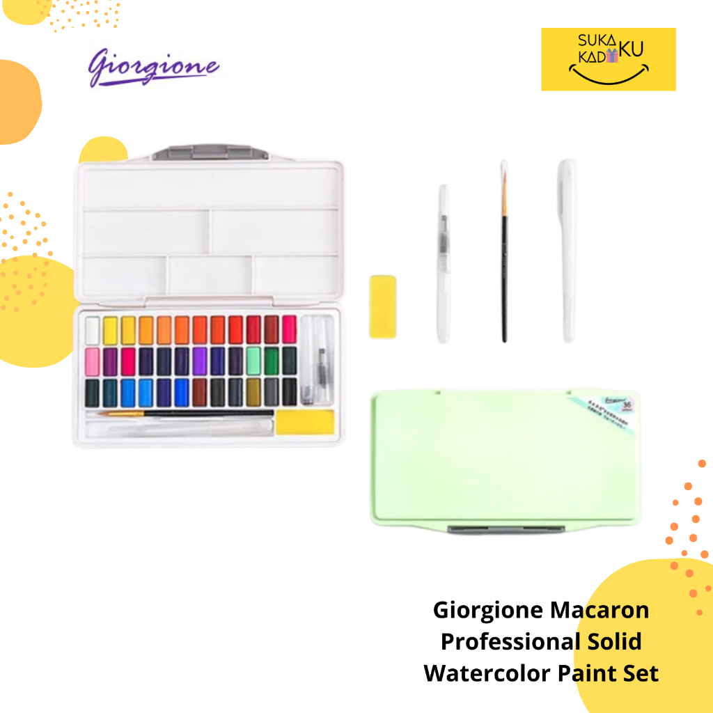 

Giorgione G-mk36 36 Colors Professional Solid Watercolor Paint Set G-MK36