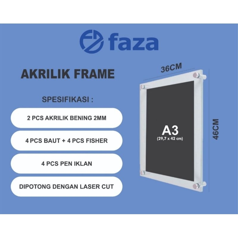 Frame Akrilik A3 2mm