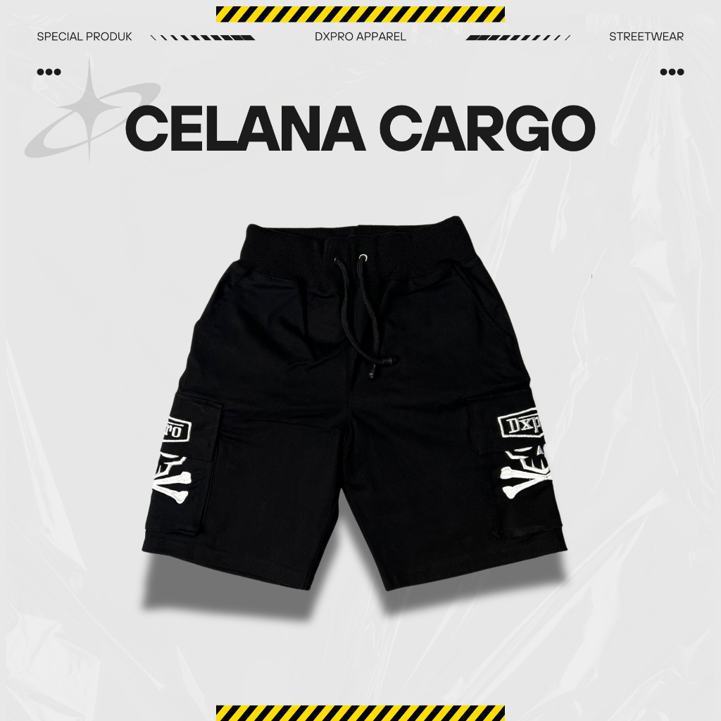 Celana Cargo Pendek Dxpro Apparel Embroidery