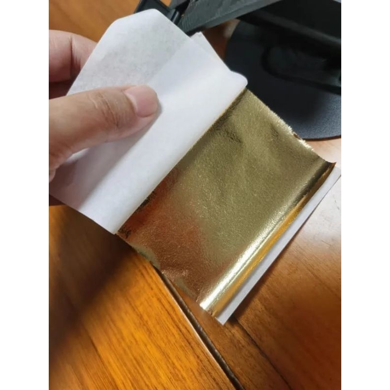 

100 Lembar Gold Leaf / Kertas Foil Emas Prada Gilding DIY 9cm