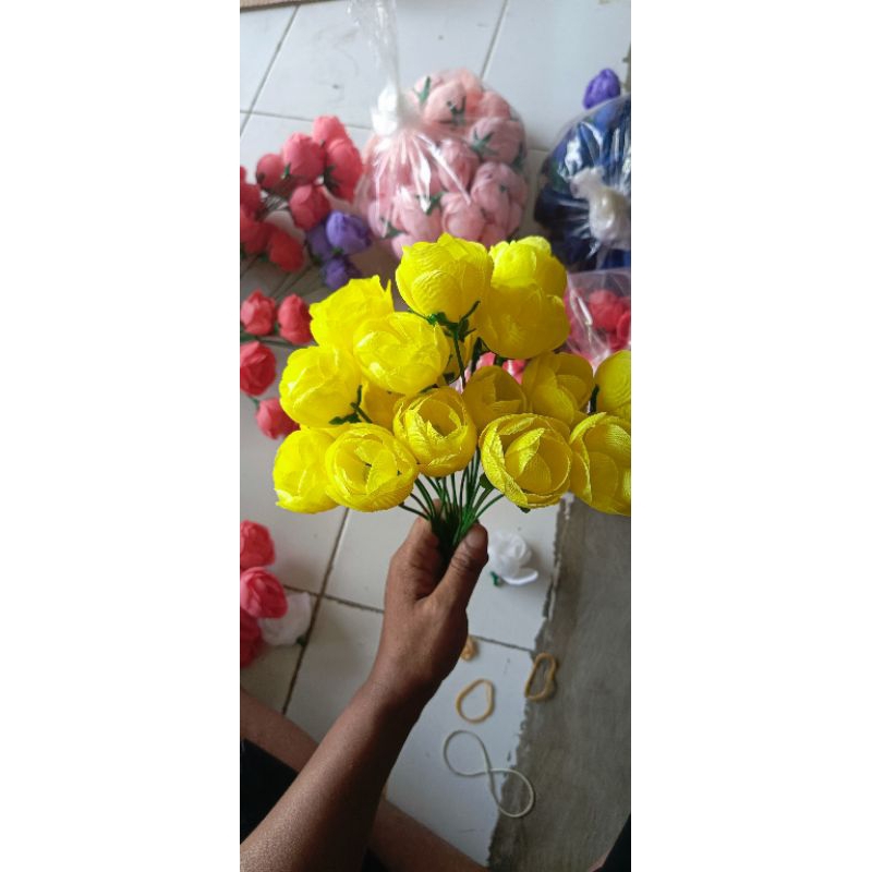 bunga Ros telur tangkai cabang 5.jual perlusin