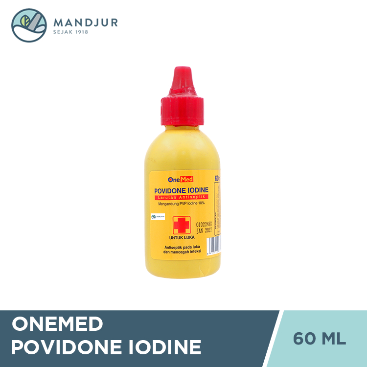 Onemed Povidone lodine 60 mL - Obat Luka Antiseptik