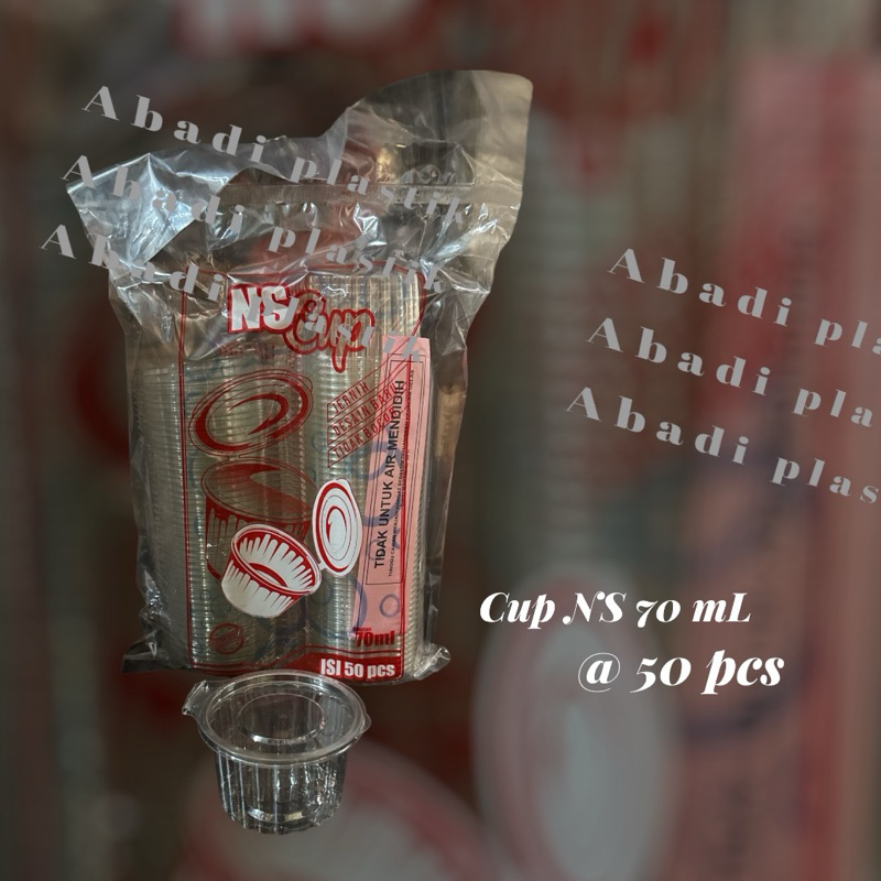 CUP SAMBEL 70 ML/ NS CUP / SAUCE CUP / TEMPAT SAMBEL 70 ML