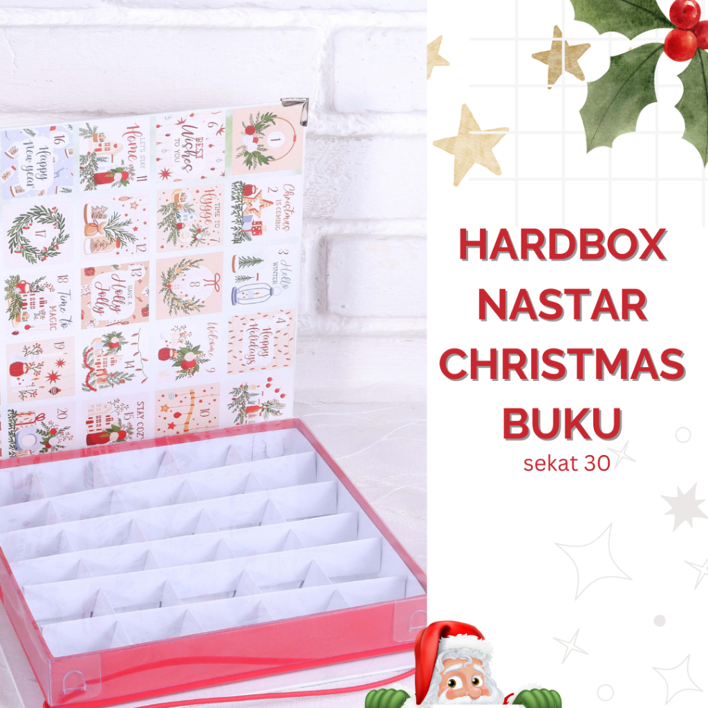 

Hardbox Nastar Christmas Buku / Sekat 30