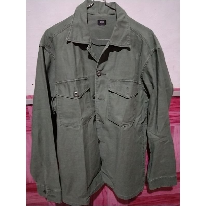 kemeja parka uniqlo original (second)