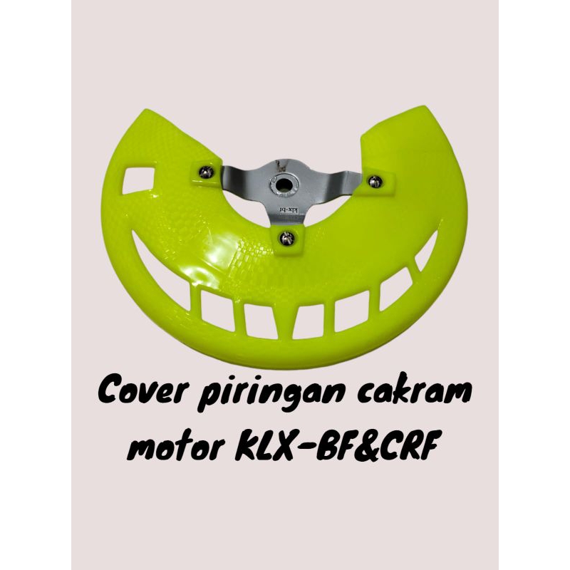 promo baru cover piringan cakram motor KLX-BF150&CRF150 motif karbon harga satuan