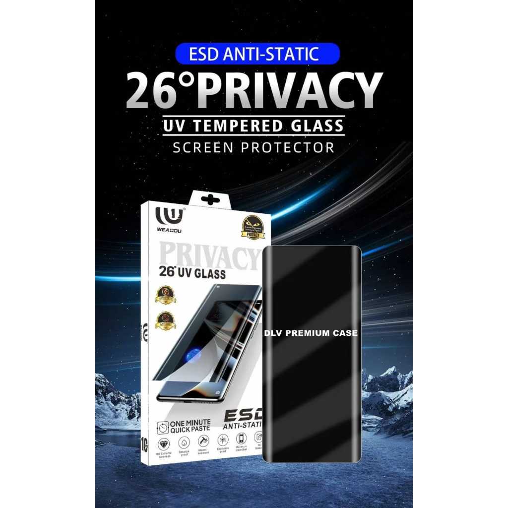 TEMPERED GLASS FULL UV PRIVACY ESD ANTI STATIC INFINIX ZERO ULTRA UVS