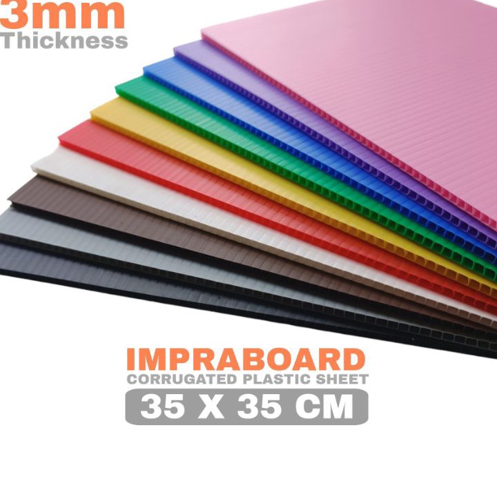 

CUCI GUDANG Infraboard Impraboard 3mm 35 x 35 cm 35x35 cm 35x35cm PP Board Art Board Imfraboard Karton Plastik