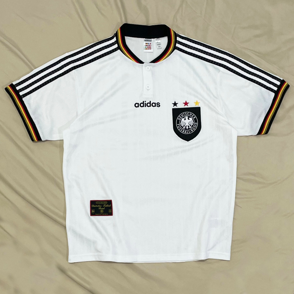 Original Adidas Germany Home Kit 1996 Jersey Bola Vintage