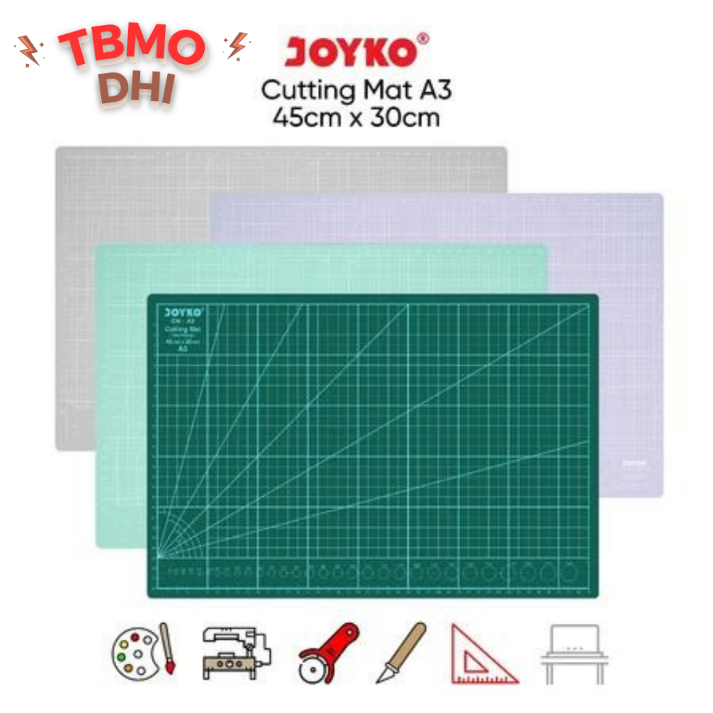 

TBMO Cutting Mat Alas Potong Joyko CM-A3 / Alas Pemotong / Cutting Mat A3