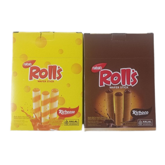 

Nabati Rolls Richeese / Richoco 1pack isi 20 x 6gr - 1 Dus isi 6 Pack