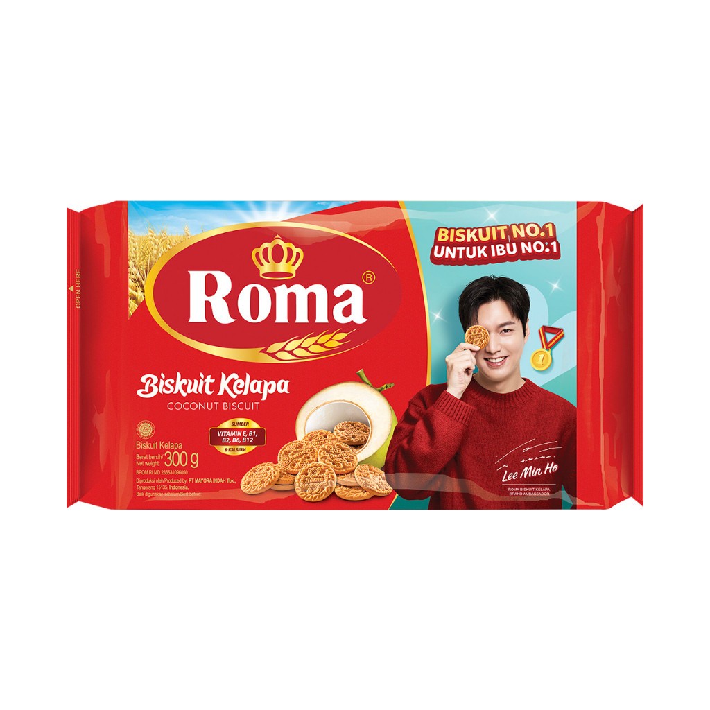 

Biskuit Roma Kelapa 1 Pack isi 7pcs x 300g - 1 Karton isi 4 Pack