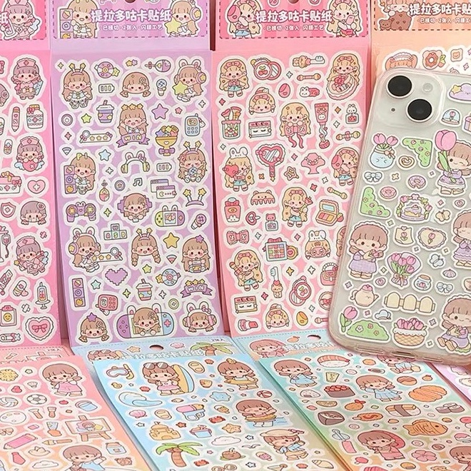 

KUALITAS OKE Stiker Glitter Cantik Soft Cute Buat Dekor DIY Case HP Deco Photocard Kpop TLD135