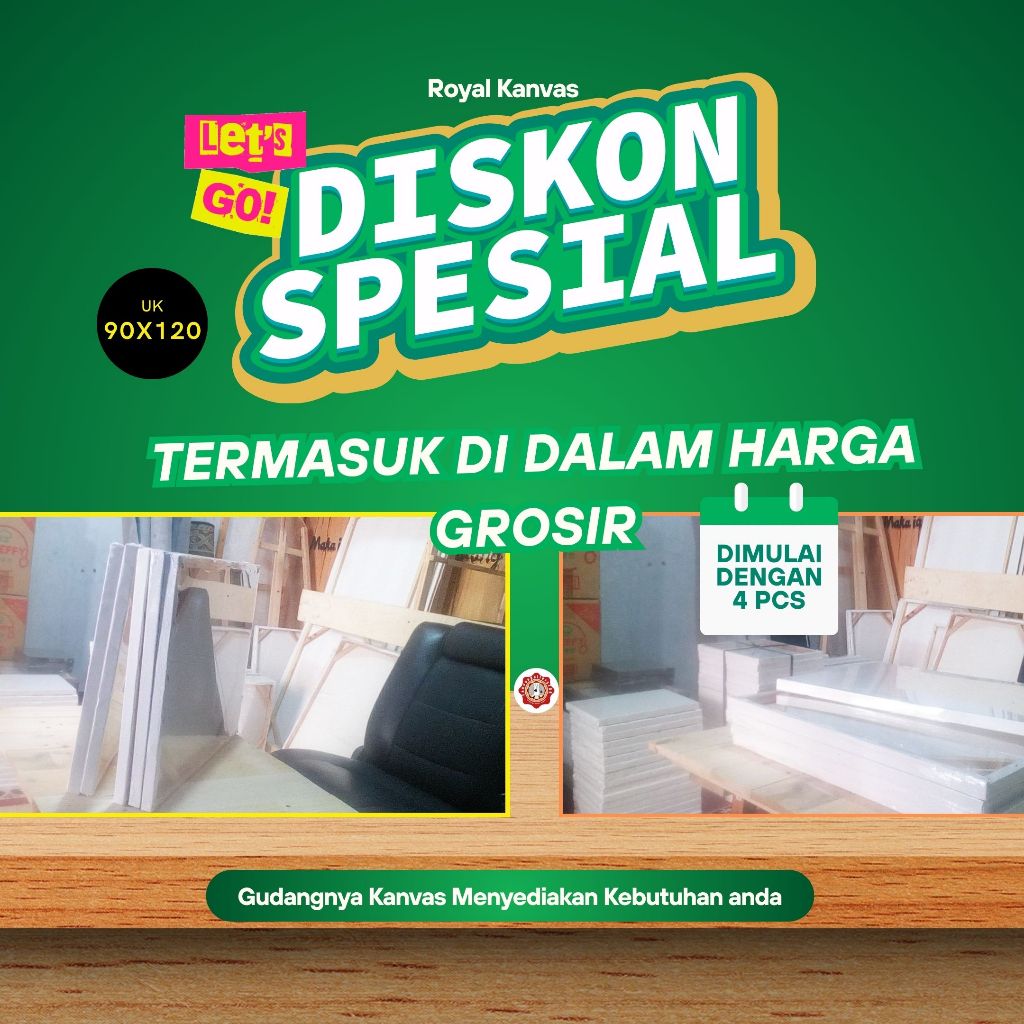 

PROMO! Kanvas Lukis Premium 90x120 cm | Putih-High|Big Wood-Ideal untuk Acrylic&Oil|Harga Terjangkau