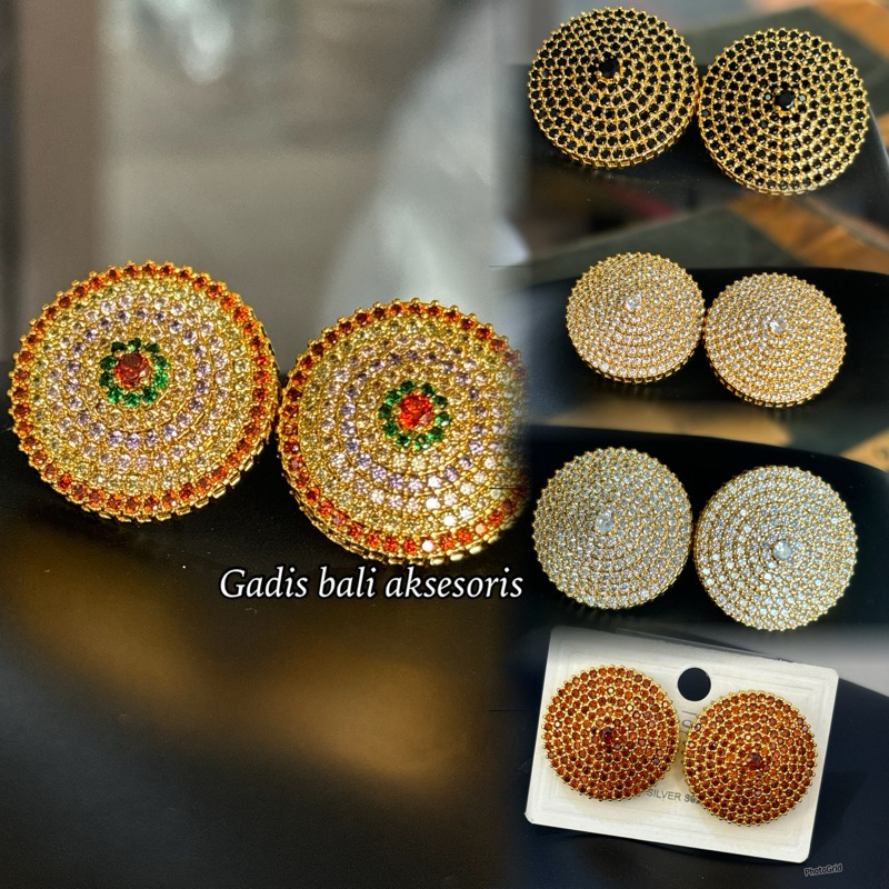 Anting bulat polos/ anting xuping/ giwang