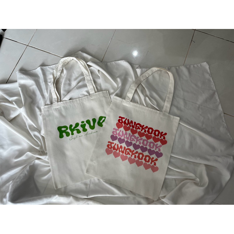 Totebag Canvas Custom Sablon Full warna