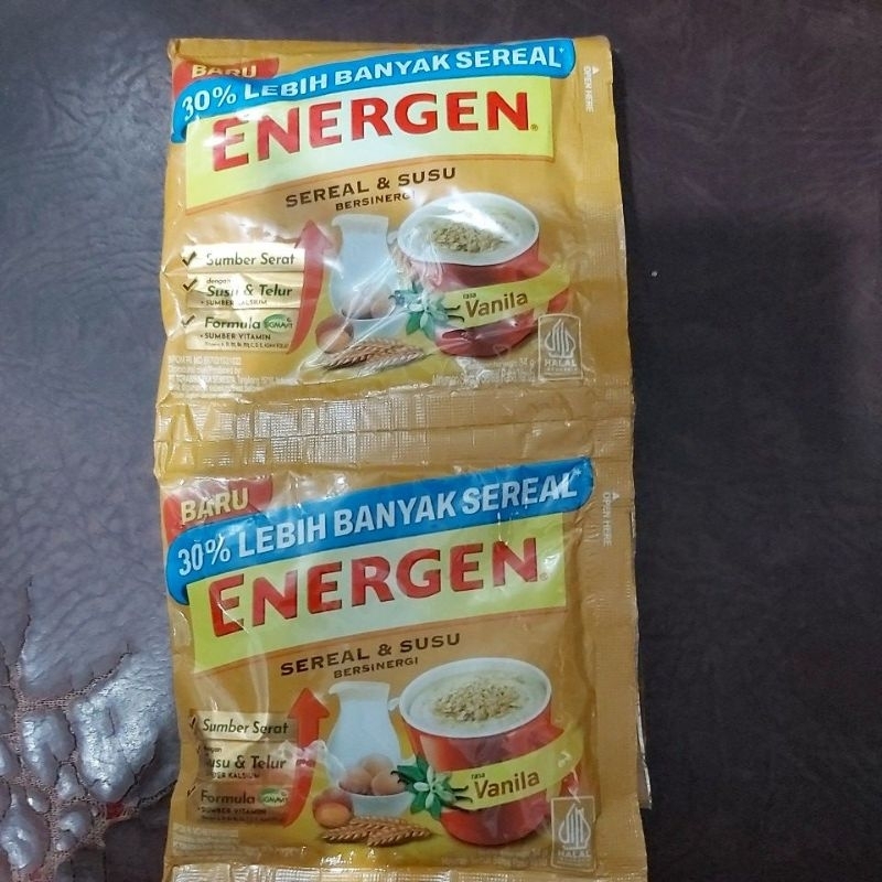

Energen Sereal Susu Rasa Vanila 1 Renceng Isi 10 Sachet
