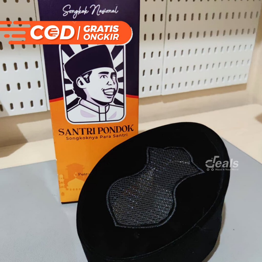 Songkok Peci Hitam Nasional AC Terompah Original