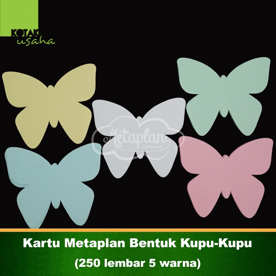 

Kartu Metaplan Bentuk Kupu-Kupu (250 lembar 5 warna)