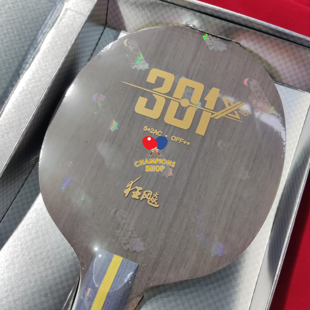 CHAMPS Kayu Bet DHS Hurricane 301X Bad Bed Pingpong Tenis Meja Table Tennis Bagus Berkualitas Murah 