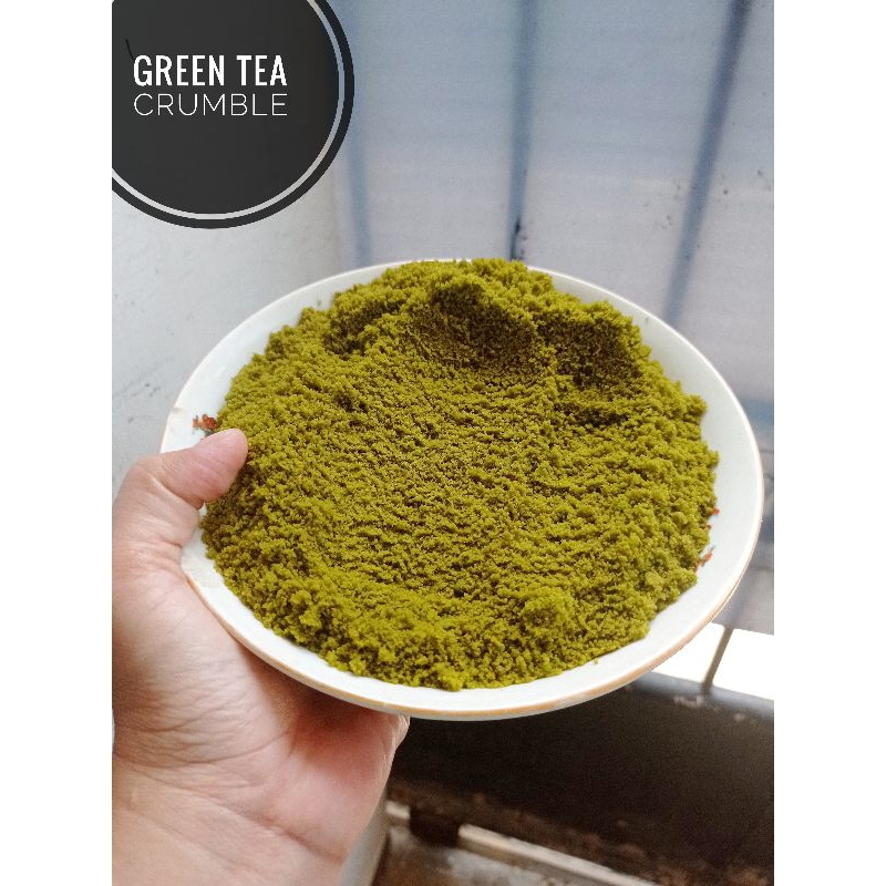 

CRUMBLE MATCHA/GREEN TEA UNTUK TOPING DONAT