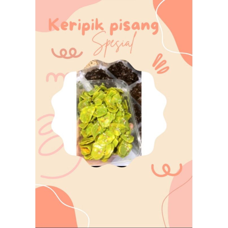

kripik pisang green tea lumer