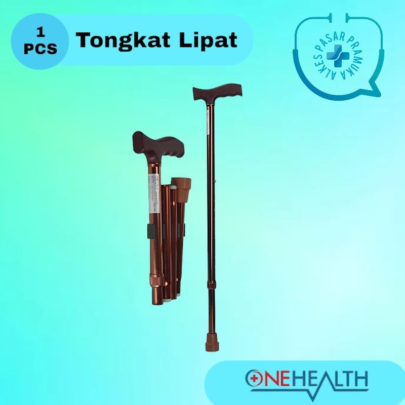 Tongkat Lipat OneHealth DY927 Alat Bantu Jalan  Walking  Stick  KY927L