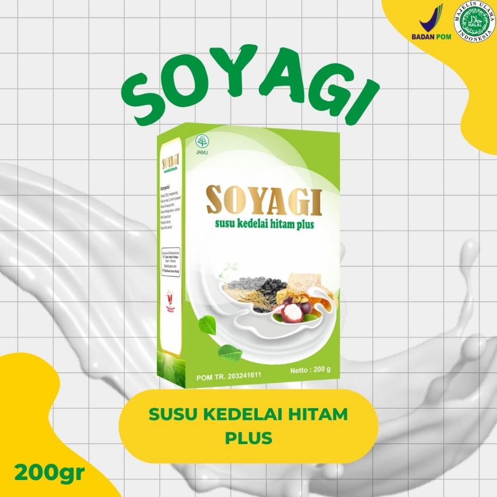 

[200GR] SOYAGI SUSU KEDELAI HITAM PLUS