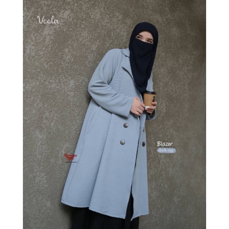 VOOLA BLAZER JAKET | SEFA OUTER KHUMAIRA SYARI KNIT OVERSIZE  FREESIZE