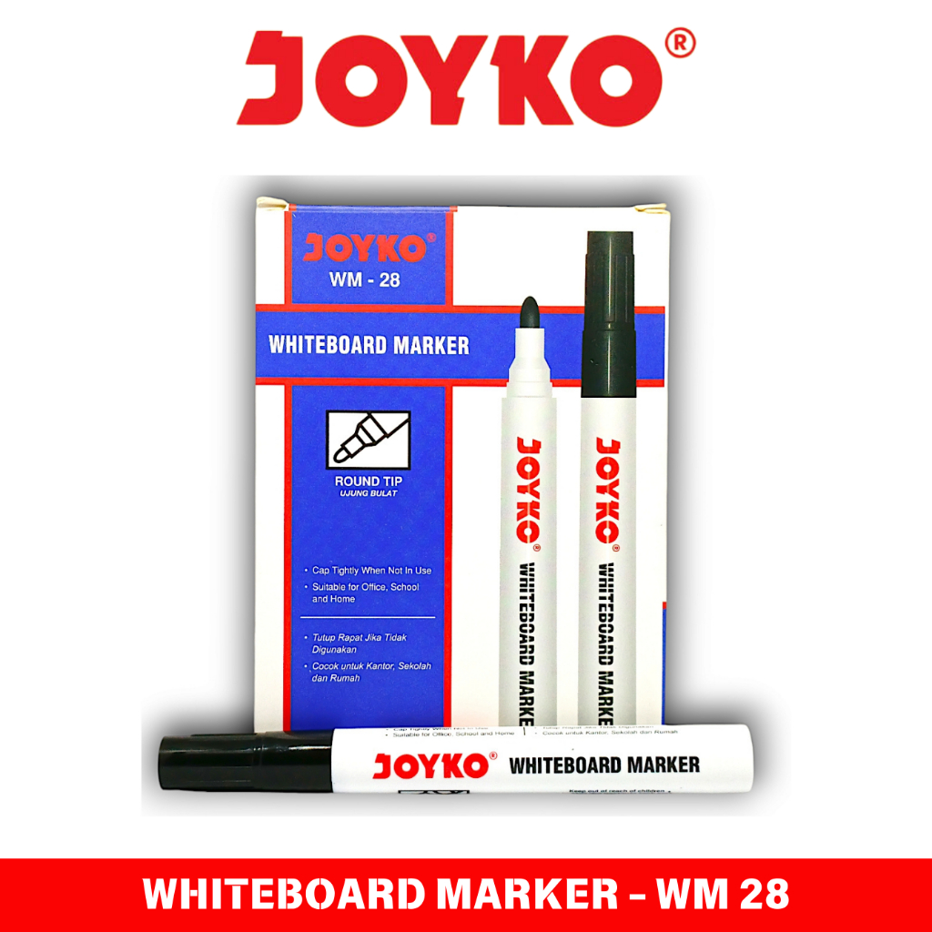 

Spidol Whiteboard Papan Tulis JOYKO WM 28 HITAM