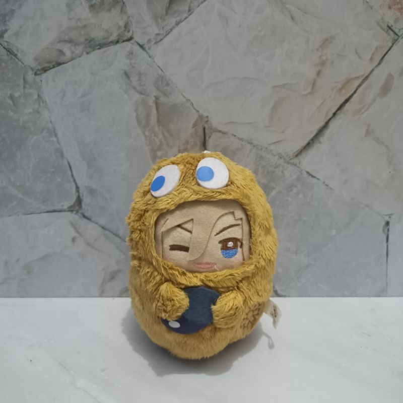 Gantungan Kunci/Keychain/Keyring Boneka Anime Settsu Banri Kostum Pacman Original Banpresto